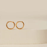 Classic Huggie Earrings in gold vermeil
