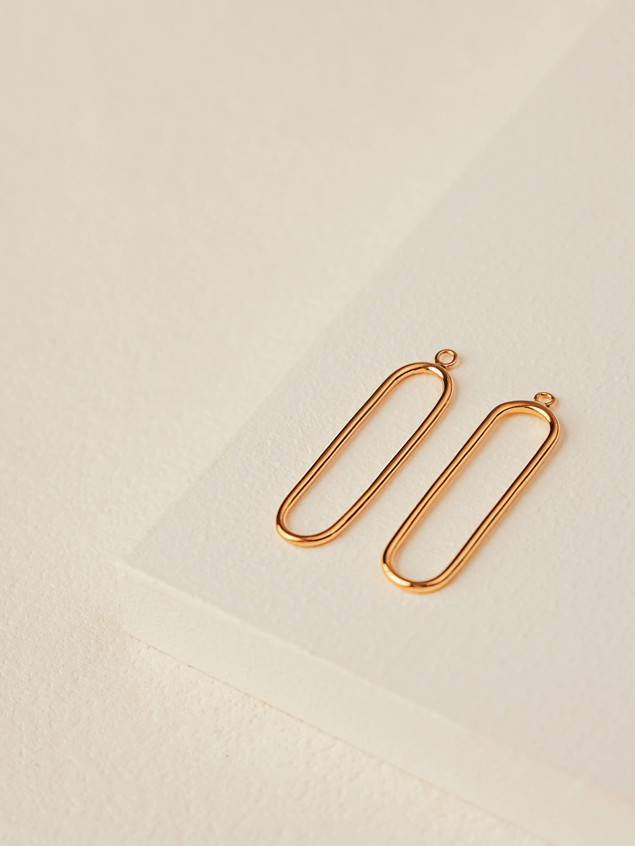 Loop Ear Jacket Earrings in gold vermeil