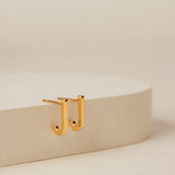 Suspend Bar Stud earrings in gold vermeil