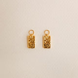 Textured Huggie Charms